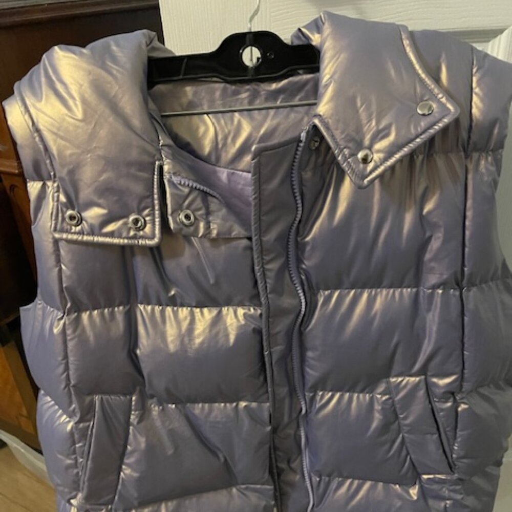 Metallic Purple Winter Vest